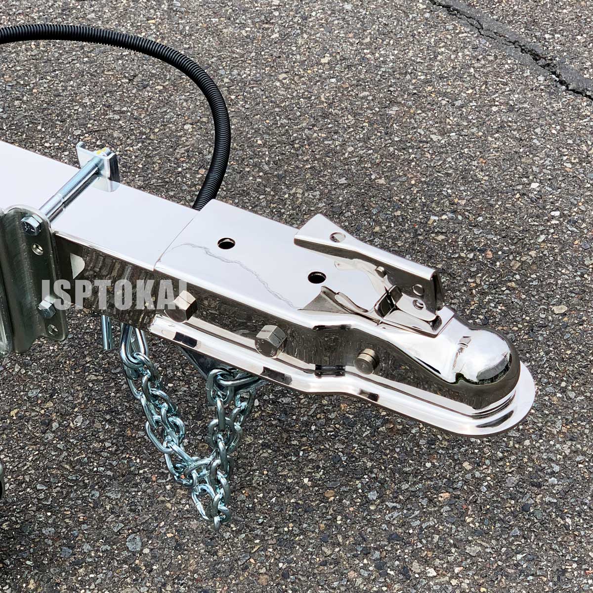 TC-03SUSP トレーラー カプラー ボール径2インチ フレーム幅85mm対応 ステンレス ポリッシュ 牽引 バイク キャンピングカー