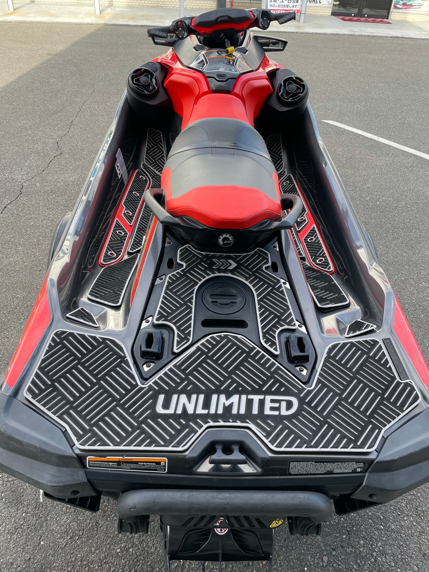 SEADOO Deck Mat with Tape RXT230 / GTX / GTX LTD / WAKE PRO 230 (2019~) UL51122 Checker UNLIMITED SEADOO BOMBARDIER Jet Ski