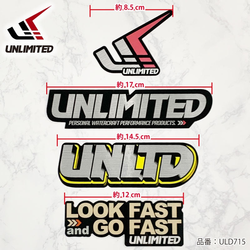 UNLIMITED Sticker Kit Jet Ski Personal Watercraft JETSKI Unlimited ULD715-1