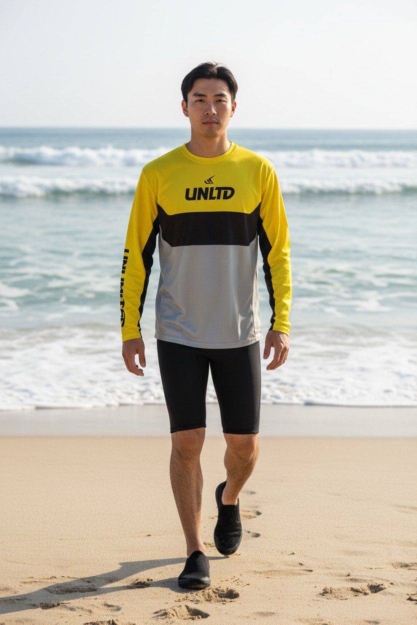 UNLIMITED ラッシュガード Tシャツ 長袖 メンズ レディース 冷感 アイスモーションハイドロジャージ アンリミテッド ULJ0751 2026新作