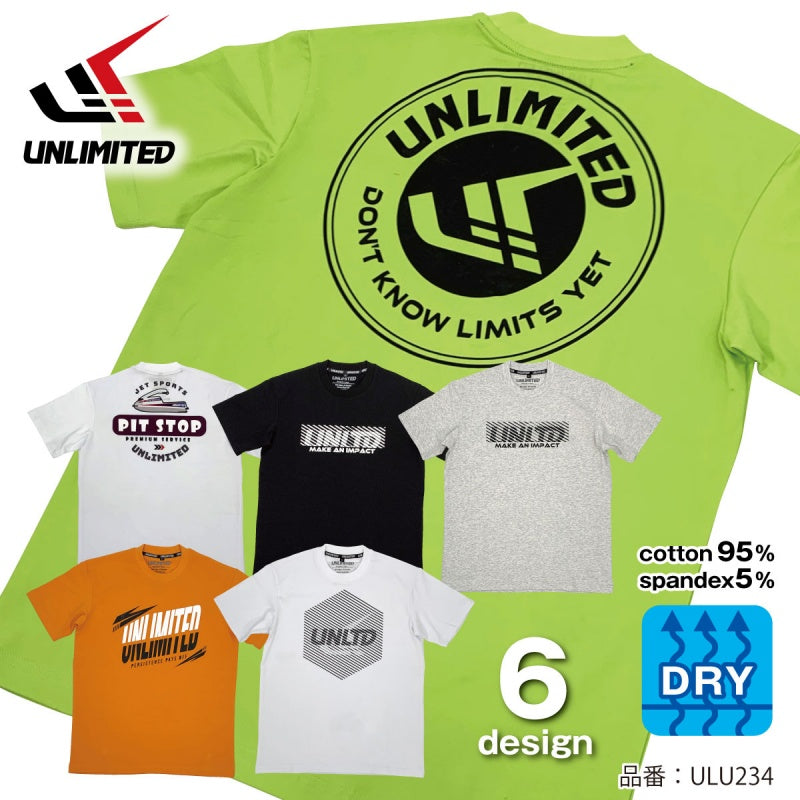 UNLIMITED ハイドロ ハイブリッド  コットンTシャツ　メンズ　アンリミテッド　UV TEE 50＋UPF  プール SUP 紫外線防止