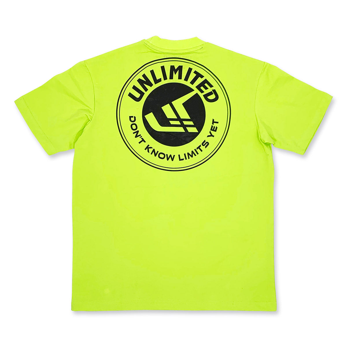 【20%ОFF】UNLIMITED ハイブリッド ハイドロTシャツ LIME メンズ アンリミテッド UV TEE 50＋ UPF プール SUP 紫外線防止 ULU234B