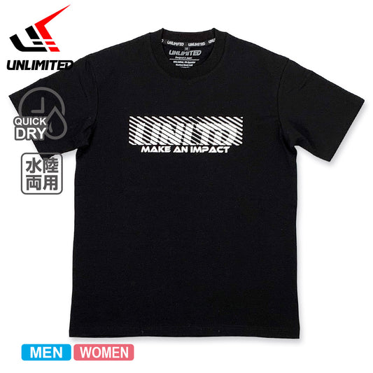 【20%ОFF】UNLIMITED ハイブリッド ハイドロTシャツ SPARKS BK メンズ アンリミテッド UV TEE 50＋ UPF プール SUP 紫外線防止 ULU234