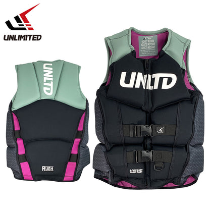 UNLIMITED RUSH Unlimited Life Jacket Men's UV0501 Jet Ski Neo Vest Small Special JCI Preliminary Inspection USCG