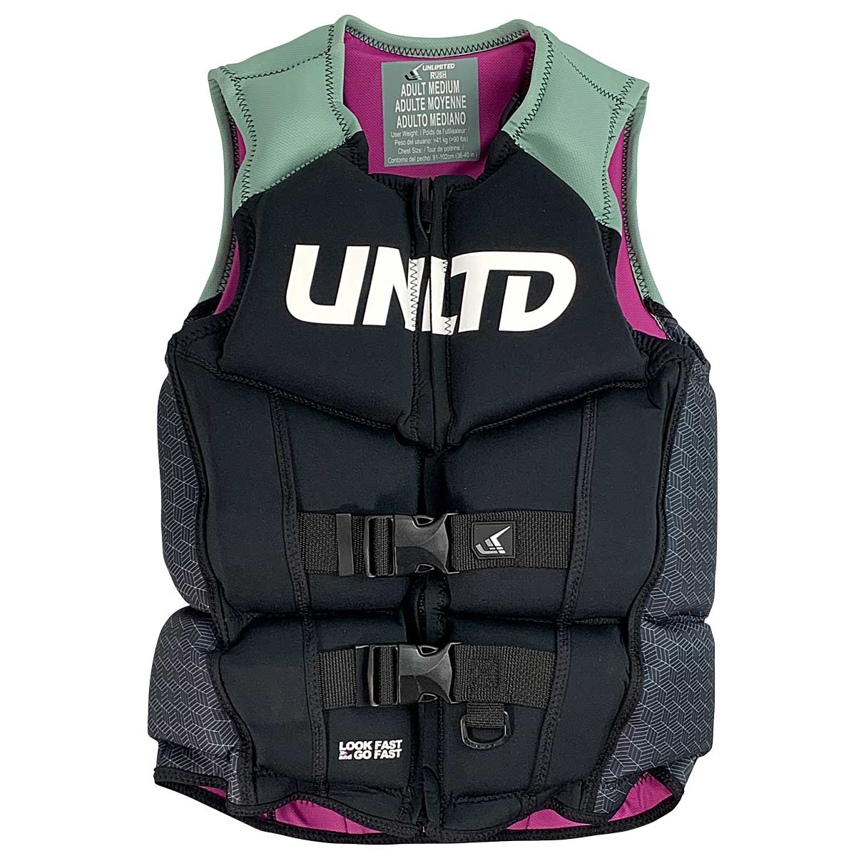 UNLIMITED RUSH Unlimited Life Jacket Men's UV0501 Jet Ski Neo Vest Small Special JCI Preliminary Inspection USCG