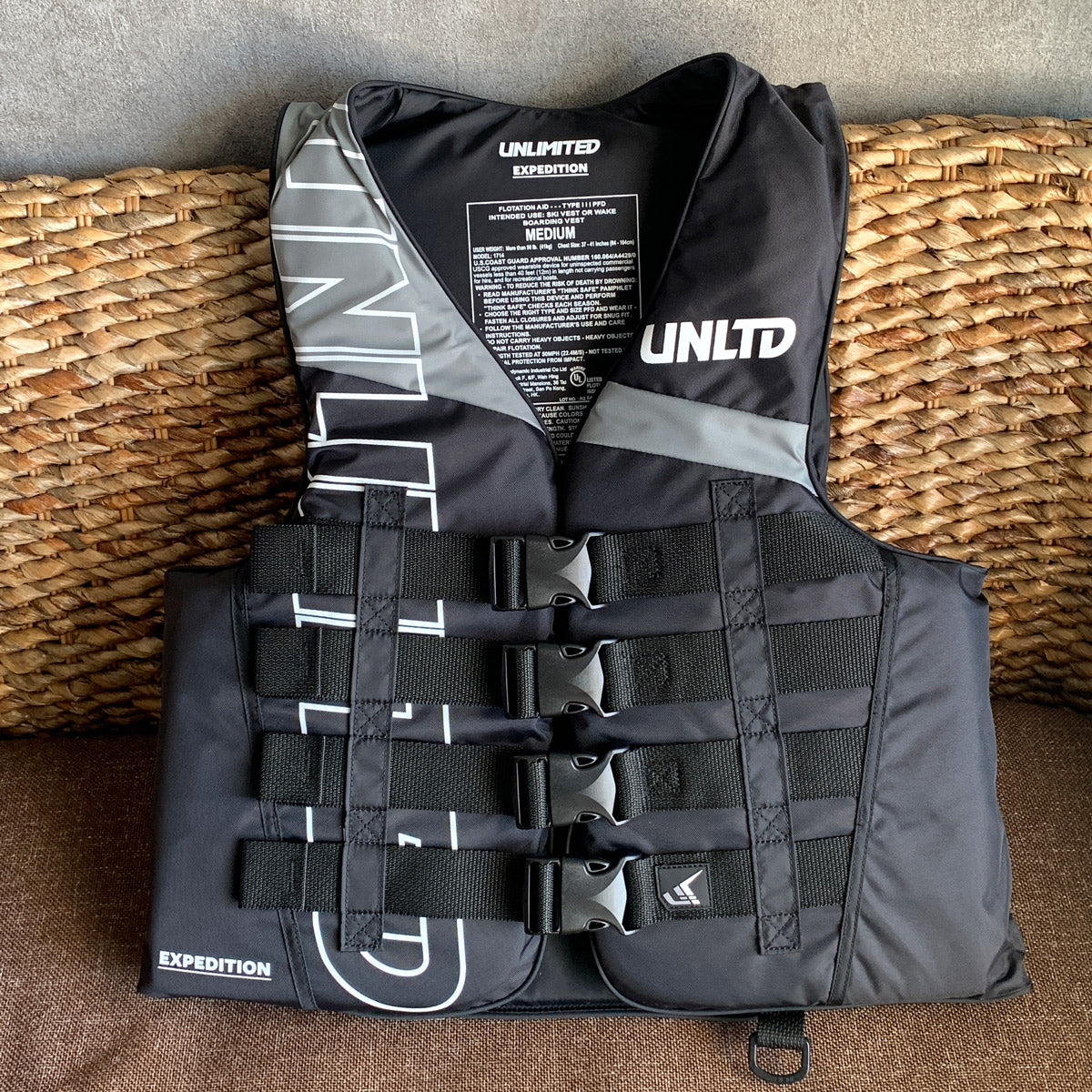 UNLIMITED ナイロンベスト ライフベスト ライフジャケット 大人用 EXPEDITION アンリミテッド UV2602 2026新作