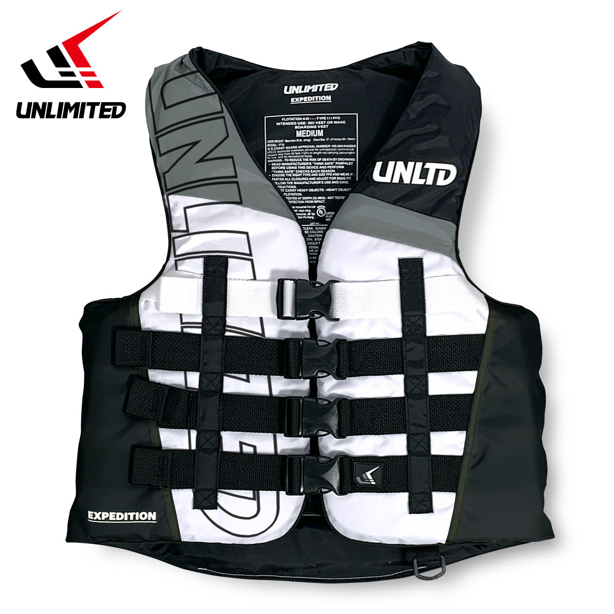 UNLIMITED ナイロンベスト ライフベスト ライフジャケット 大人用 EXPEDITION アンリミテッド UV2602 2026新作