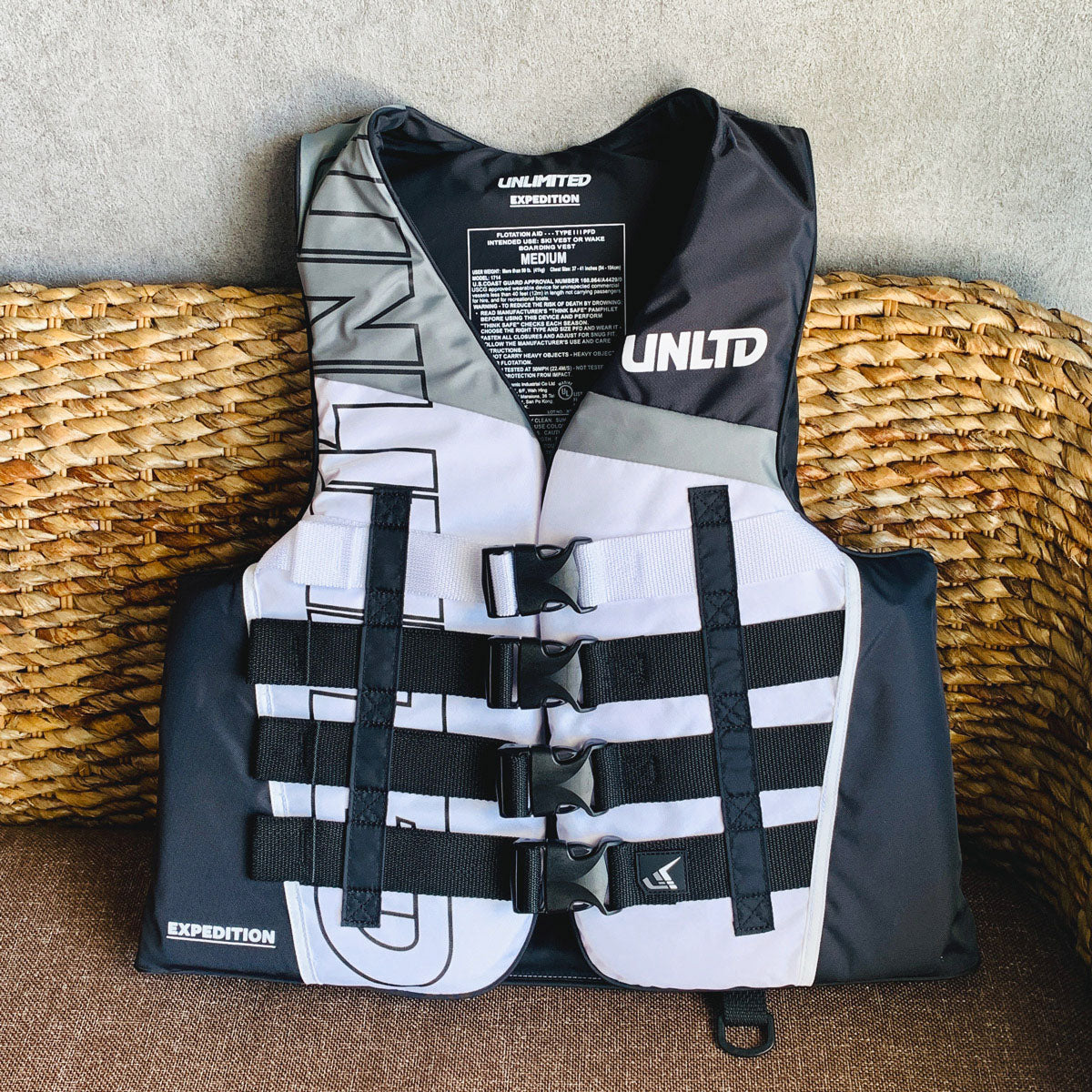 UNLIMITED ナイロンベスト ライフベスト ライフジャケット 大人用 EXPEDITION アンリミテッド UV2602 2026新作