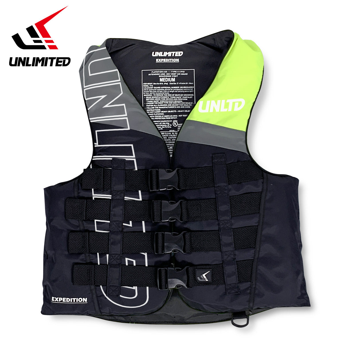 UNLIMITED ナイロンベスト ライフベスト ライフジャケット 大人用 EXPEDITION アンリミテッド UV2602 2026新作