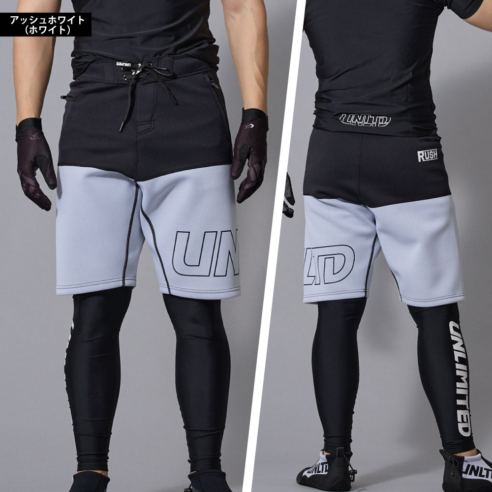 2025新作 UNLIMITED  ネオフレックスボードショーツ NEO FLEX BOARD SHORTS ウエット素材 ジェットスキー 水上バイク サーフィン マリンスポーツ UWH0613