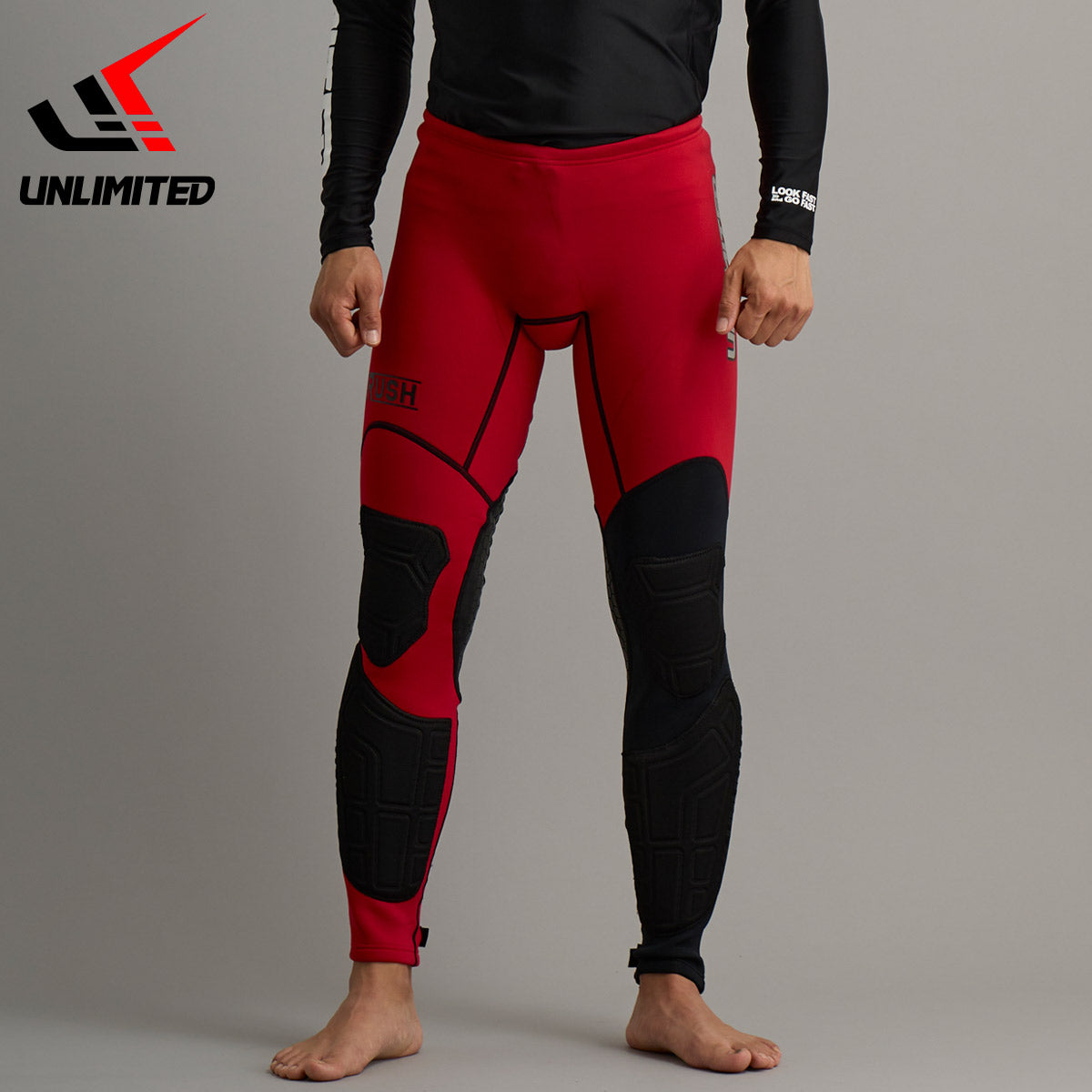 【50%ОFF】UNLIMITED RUSH  ロングパンツ  ウェットスーツ メンズ 水上バイク ジェットスキー サポートパッド付 マリンスポーツ UWP2220