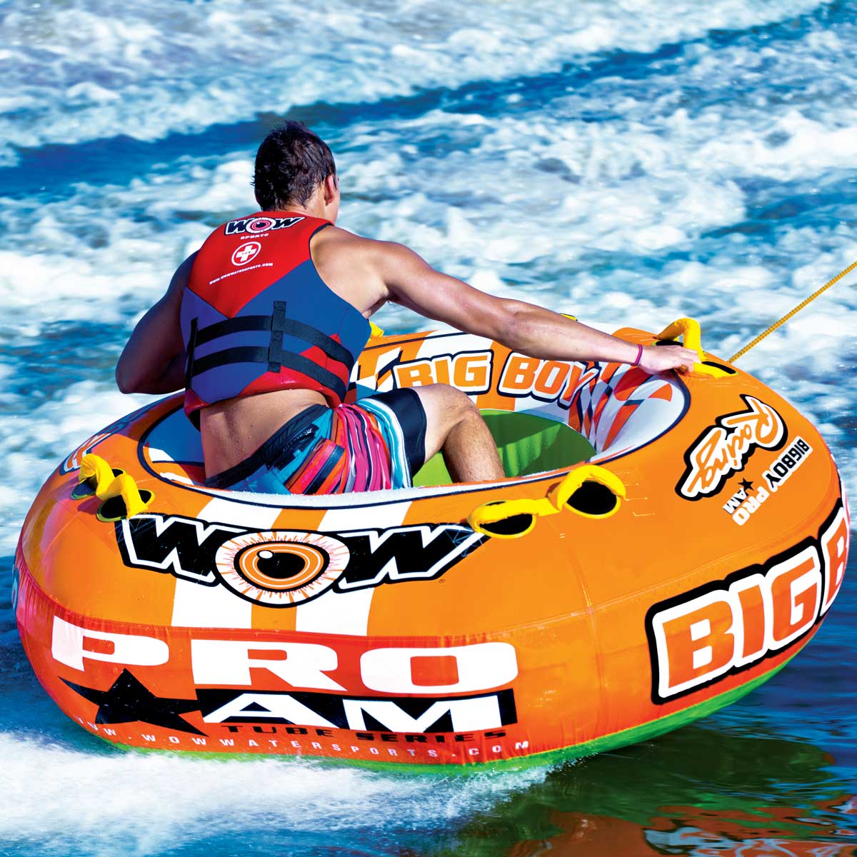 [Set of 2] WOW BIGBOY RACING 4 people W15-1130 Water toy Banana boat Towing tube Rubber boat 