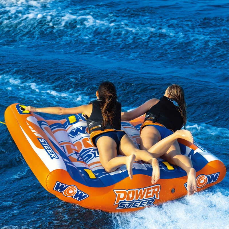 WOW Power Steering 2 Wow 2 people Water Toy Banana Boat Towing Tube Rubber Boat 22-WTO-4112 
