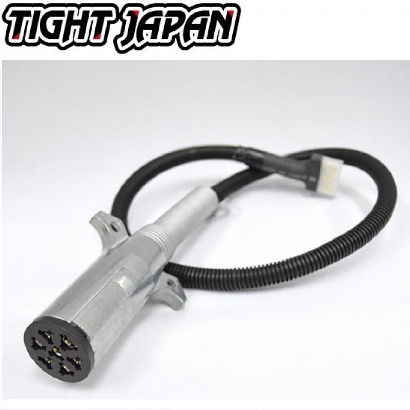 0106-02 TIGHTJAPAN 7-pole harness connector aluminum 7-pole trailer side electrical wiring wiring plug MAX trailer TIGHT JAPAN