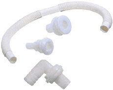 Bilge Pump Hose Suruhal Straight [White] For 19mm hose