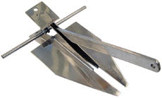 Stainless Steel Danhorse Type Anchor [8kg] Mirror Finished Danforth Type Anchor Boat Jet Ski Anchor ANCHOR