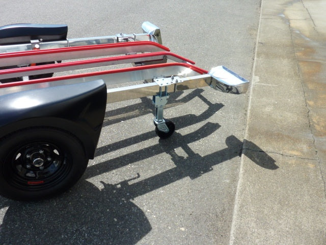 Rear Jack Maximum Load 300LBS Trailer Jack with Casters Retractable Boat Trailer Trailer Parts 058916