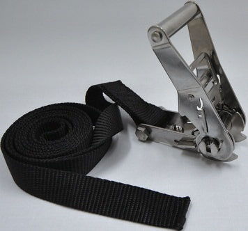 0716-16 No Hook Stainless Steel Ratchet Tie Down TIGHTJAPAN Genuine Luggage Fixing Load Tightening Belt