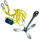 Holding Anchor 4.0kg Melt Galvanized [Rope and Bag Set with Float] Folding 1504-RB