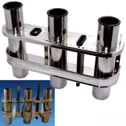 Stainless steel rod holder 3 rows inner diameter 42mm