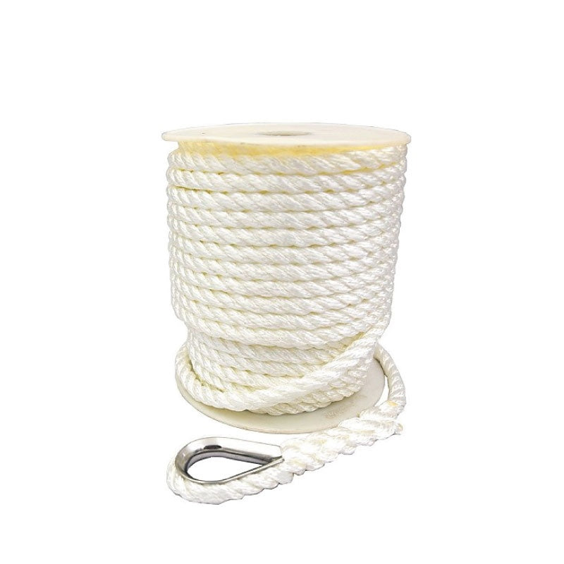 1/2” Anchor rope with thimble 200ft/300ft (60m/90m)