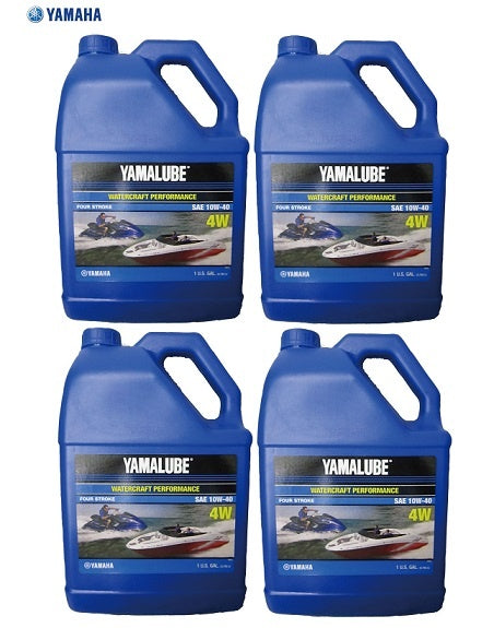 YAMAHA Marine Engine Oil Genuine 10W-40 YAMALUBE 4W [4 Stroke] 4L x 4 Case 90790-71514