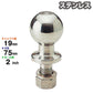Stainless Steel 2 Inch Hitch Ball [Shaft Diameter 19mm] 3500LBS Hitch Member Towing Stainless Trailer Parts Bike Jet 999121