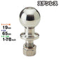 Stainless Steel 1-7/8 Inch Hitch Ball 999149 [Shaft Diameter 19mm] Hitch Member Towing Stainless Trailer Parts Bike Jet General Purpose
