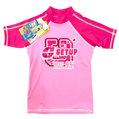 [Half Price] Children's Marine Wear Short Sleeve Rash Guard GETUP Beach Swimwear Pool Water Play Kids Sun Protection UV Care GCR-351