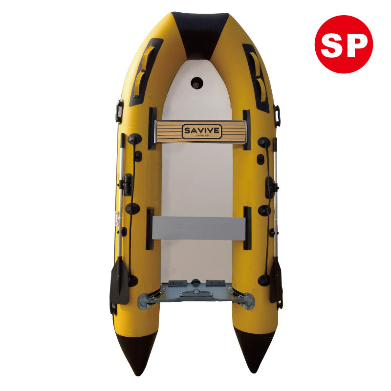 [1 year warranty] Fishing mini boat, rubber boat, 3 m, oar, pump, portable can, with 2 horsepower outboard motor, no license required, inflatable boat, capacity for 4 people, no preliminary inspection SV-IB300-SPO