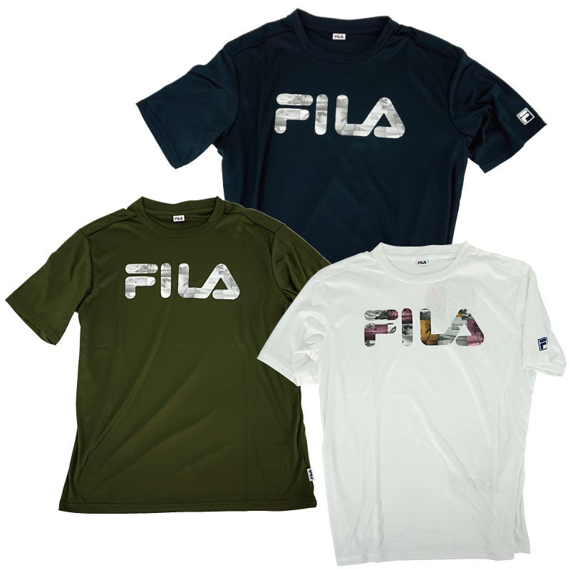 【SALE】FILA フィラ　シャツ半袖　メンズ　男性　UV  紫外線防止　Tシャツ　アウトドア　マリンスポーツ