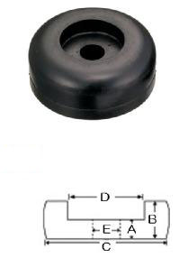 Roller end cap keel roller trailer roller rubber outer diameter 89φ