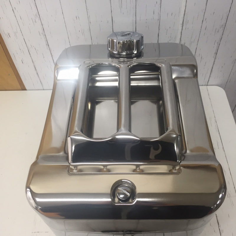 Stainless Steel Portable Can 25L JLS-25 Vertical Gasoline Fire Service Law Compliant Product JL15006-25 Small Boat Pleasure Boat Jet Ski Watercraft Leisure