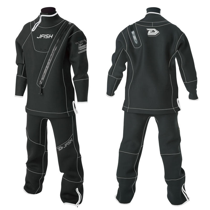 J-FISH Wet Dry Suit Ankle Type Neoprene Seal Jet Ski Wakeboard Winter Wet Suit