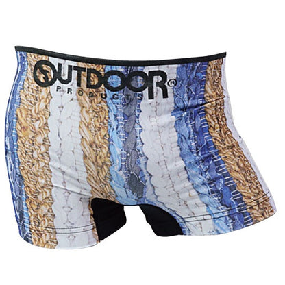 OUTDOOR Boxer Shorts Kilim Denim Stretch Outdoor Men's Boxer Shorts Molded