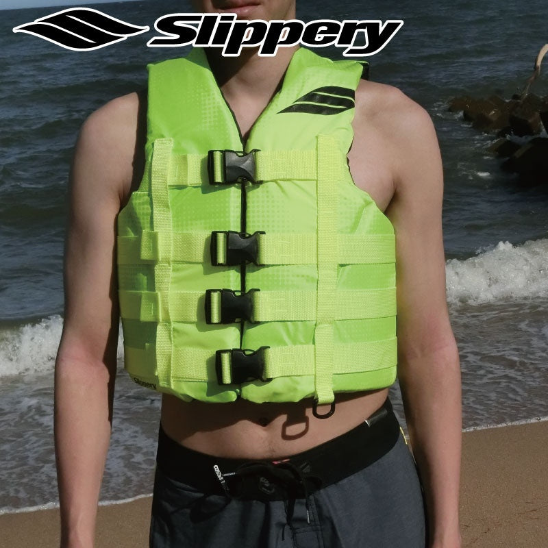SLIPPERY Life Jacket, Special for Small Ships, JCI Preliminary Inspection Approved, Hydro Vest, Slipperies, Men and Women