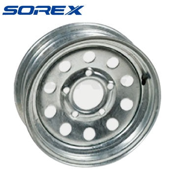 SOREX Tire Wheel [13 Inch Wheel Only] SRX-098-5 Genuine Galvanized Undercarriage Trailer Parts Boat Trailer