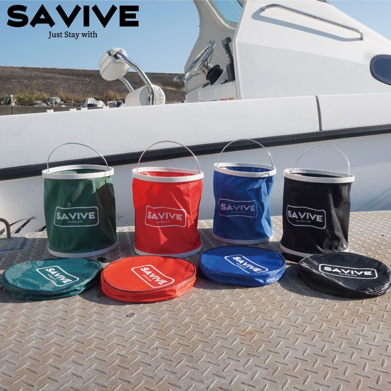 SAVIVE Four Double Bucket Outdoor Fishing Camping Storage Bag Included Car Wash SV-B221