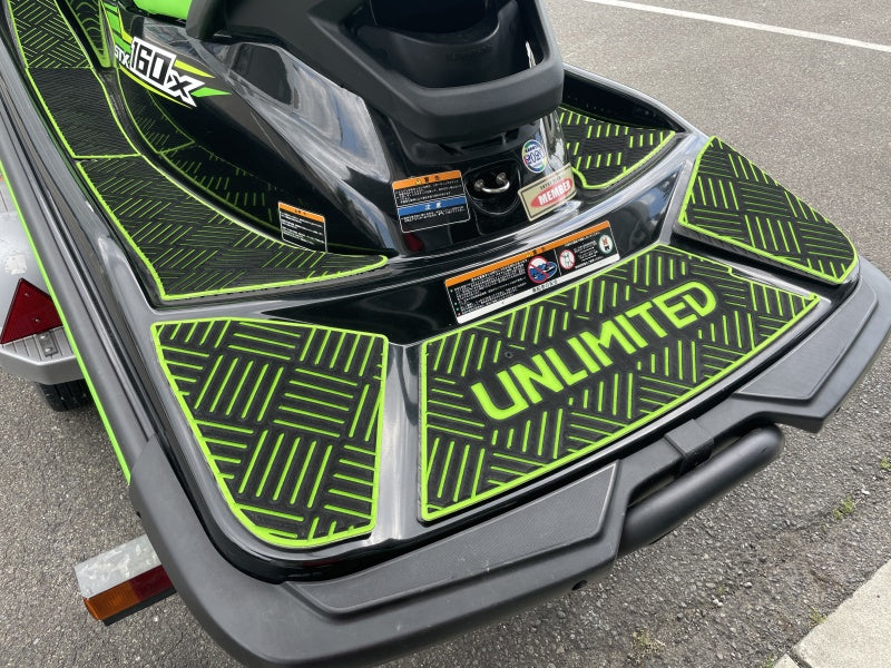 Deck mat with tape for STX160 UNLIMITED UL51024 Checker Kawasaki exclusive jet ski