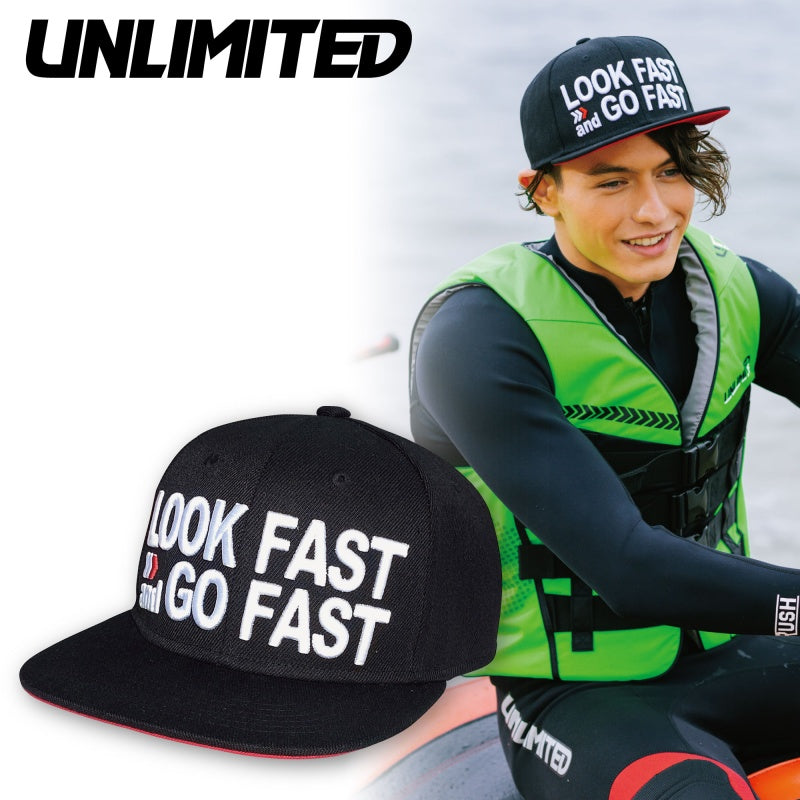 UNLIMITED LFGF Lace Cap CAP Street Cap Hat Black Flat UV Care UV Protection Marine Sports ULC0401
