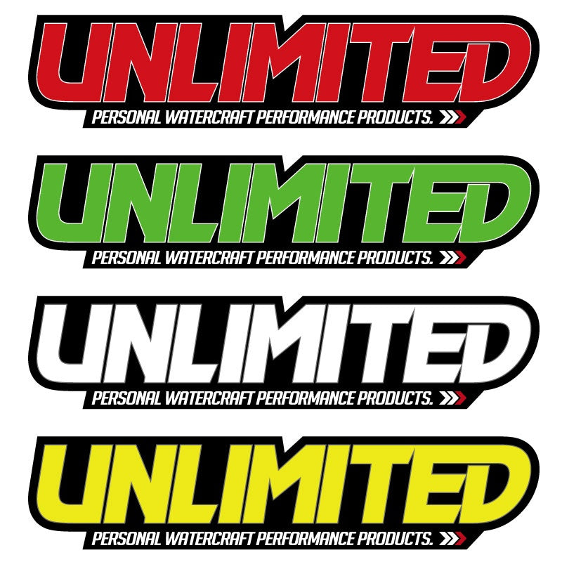 ULD616 Logo Sticker 24cm UNLIMITED Jet Ski Watercraft JETSKI PWC Unlimited