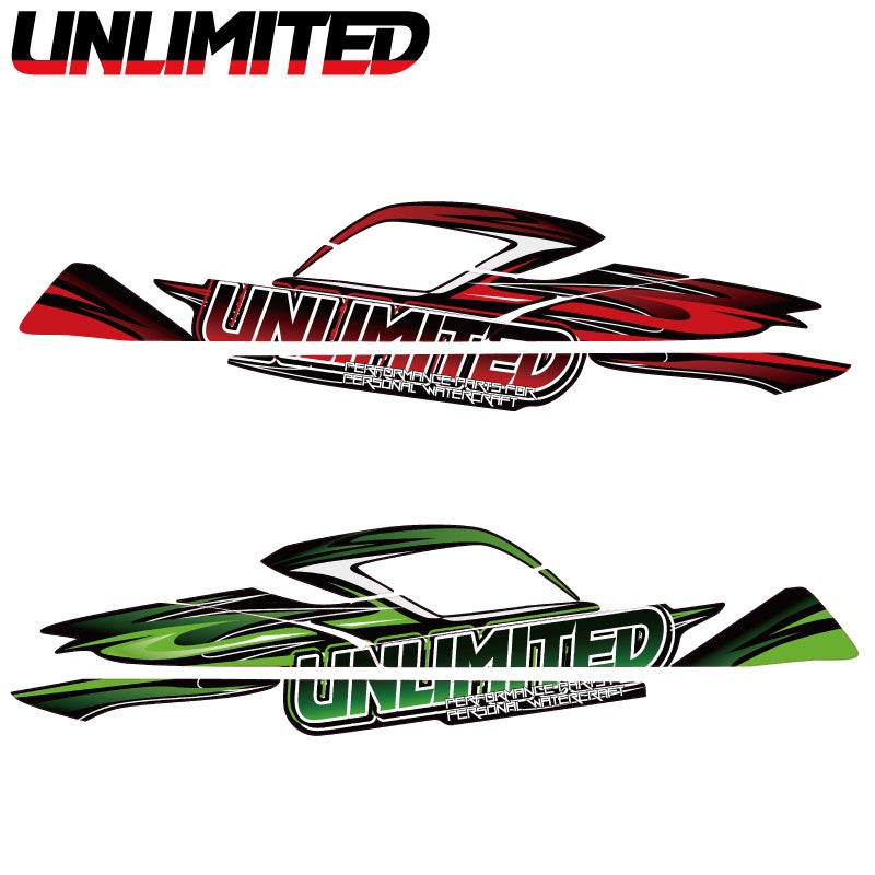 ULDK-1500SXRTR UNLIMITED Decal Kit for KAWASAKI SX-R1500 Transform Hood Jet Ski Watercraft JETSKI PWC Unlimited