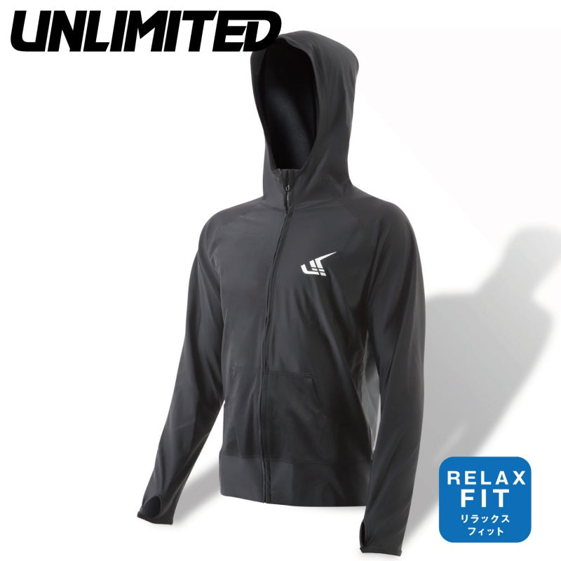 UNLIMITED HYDRO HOODIE Rush Parka Men's Hooded Rash Guard Front Zipper Unlimited ULR0402