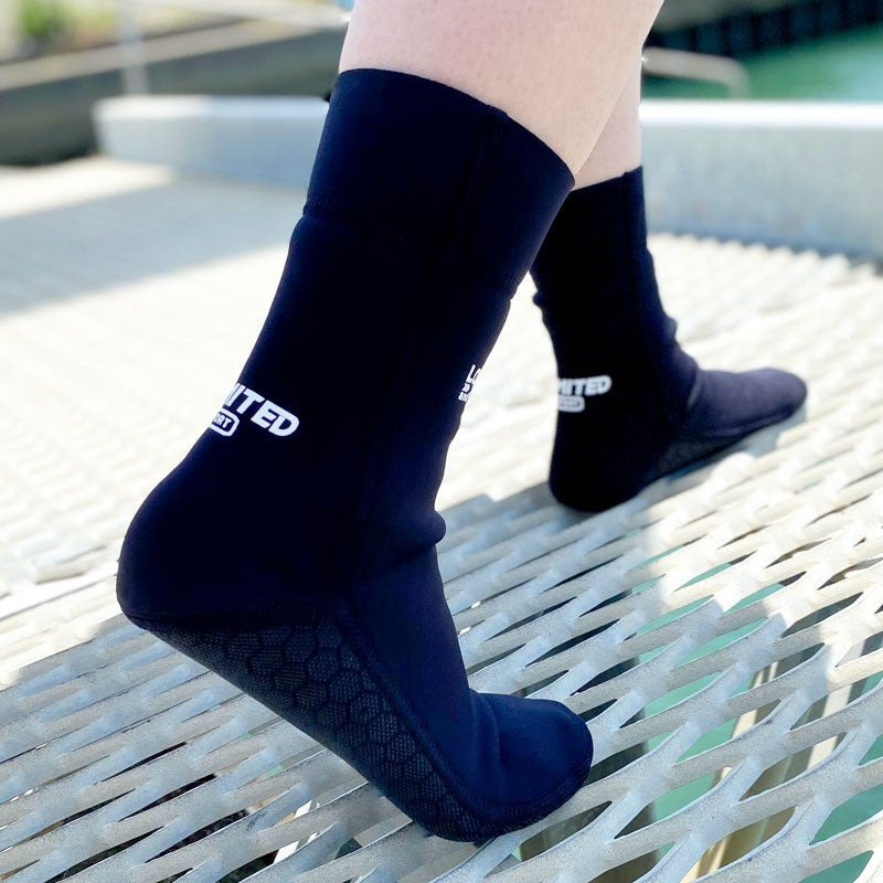 UNLIMITED Socks Neoprene Watercraft Wetsuit Inner Shoes Jet Ski UNS6610BK