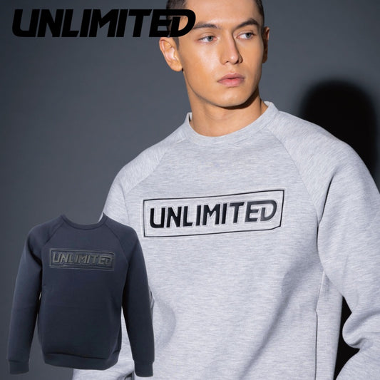 UNLIMITED ネオエアー クルーネック スウェット USW224 ウェットスーツ素材 ネオプレン ポケットあり ユニセックス 男女兼用トレーナー 3Dロゴ 立体