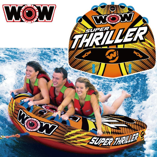 Sold out by manufacturer SUPER THRILLER [Maximum capacity 3 people] W18-1020 WOW Flat type Water toy WOW Towing tube Water toy