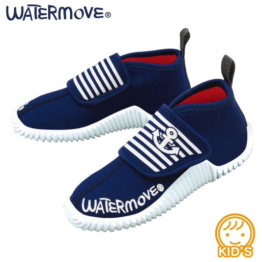 【SALE】こども マリンシューズ  靴 キッズ 子供 WATERMOVE WCS-361 ウォーターシューズ ケガ防止 ウェット素材 海水浴 川遊び プール