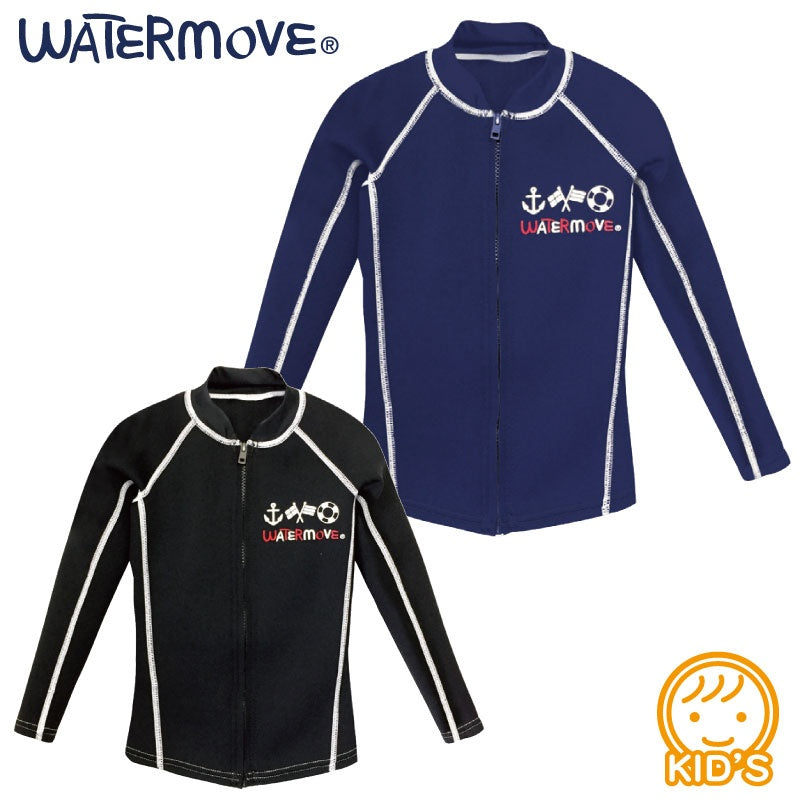 [SALE] Children's Marine Wear Wet Tapper Jacket Kids Children Long Sleeve Junior WATERMOVE WWT-361 Wet Material Cold Protection Injury Prevention Beach Swimming River Playing Pool